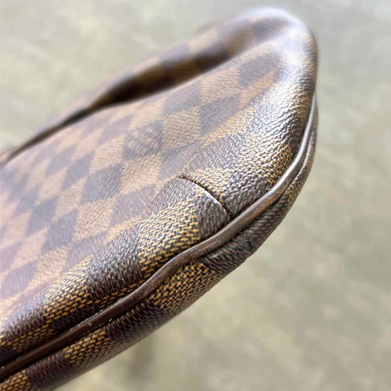 Louis Vuitton Handbag "DAMIER EBENE" Used Brown Size PM