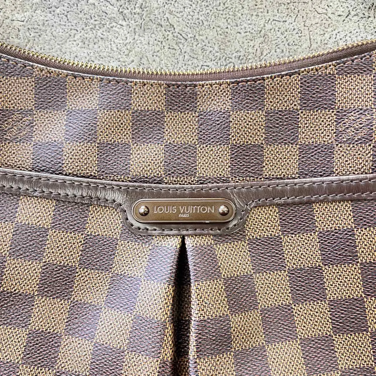 Louis Vuitton Handbag "DAMIER EBENE" Used Brown Size PM