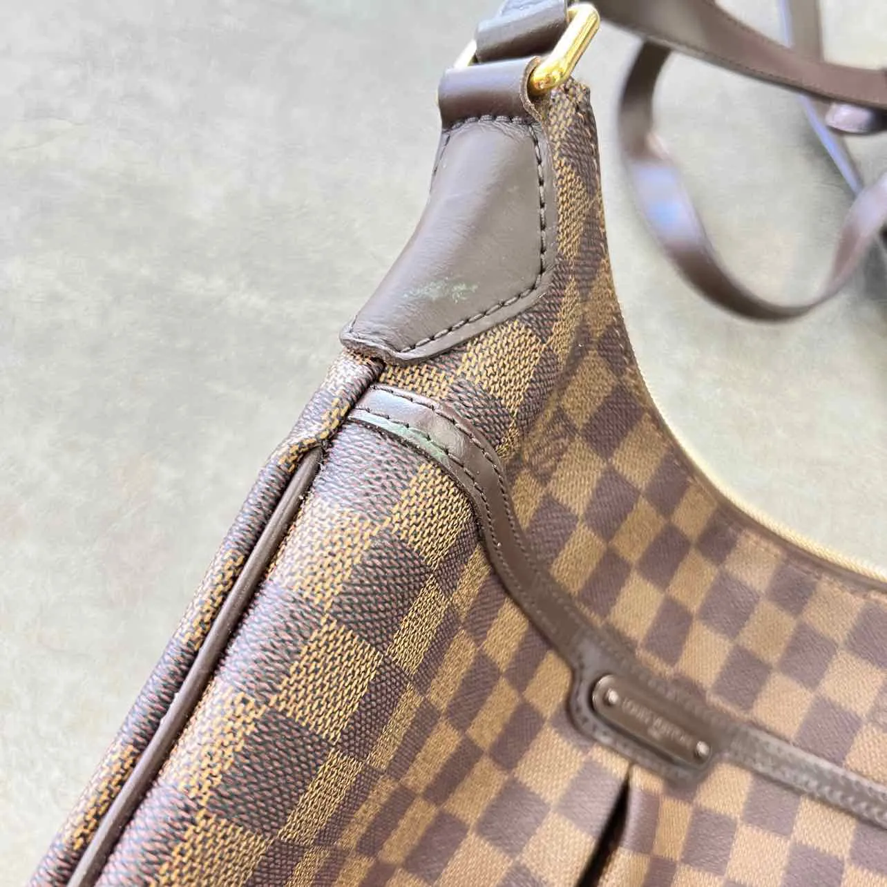 Louis Vuitton Handbag "DAMIER EBENE" Used Brown Size PM