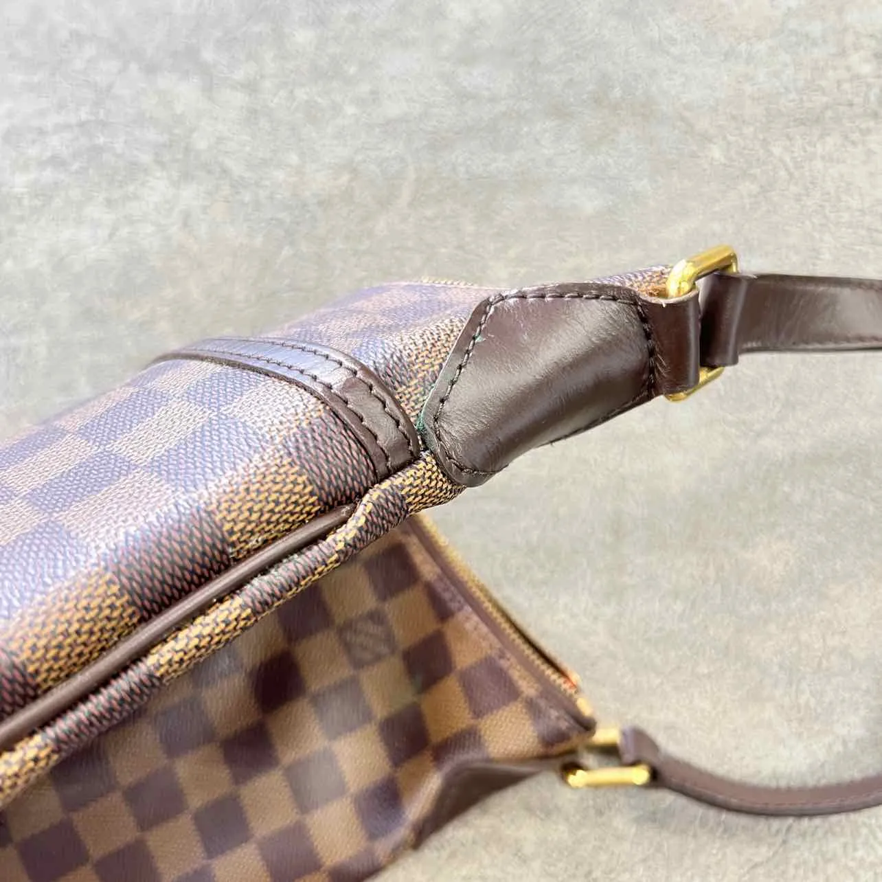 Louis Vuitton Handbag "DAMIER EBENE" Used Brown Size PM