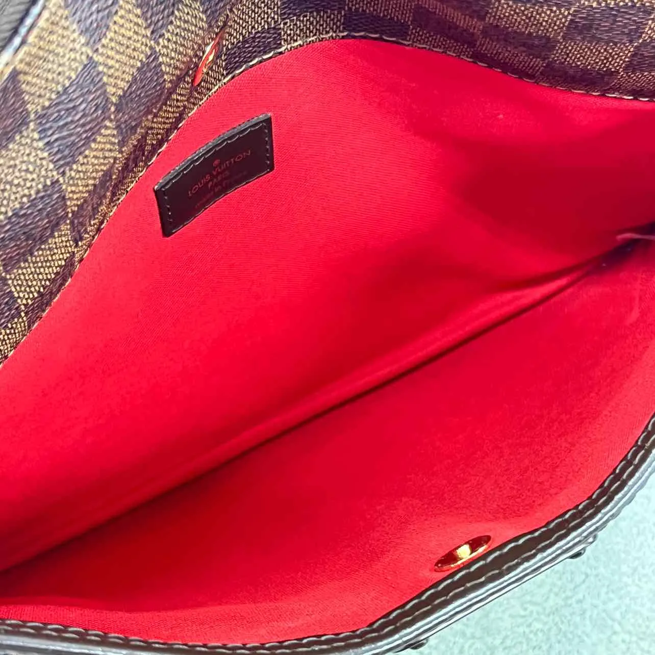 Louis Vuitton Handbag "DAMIER EBENE" Used Brown Size PM