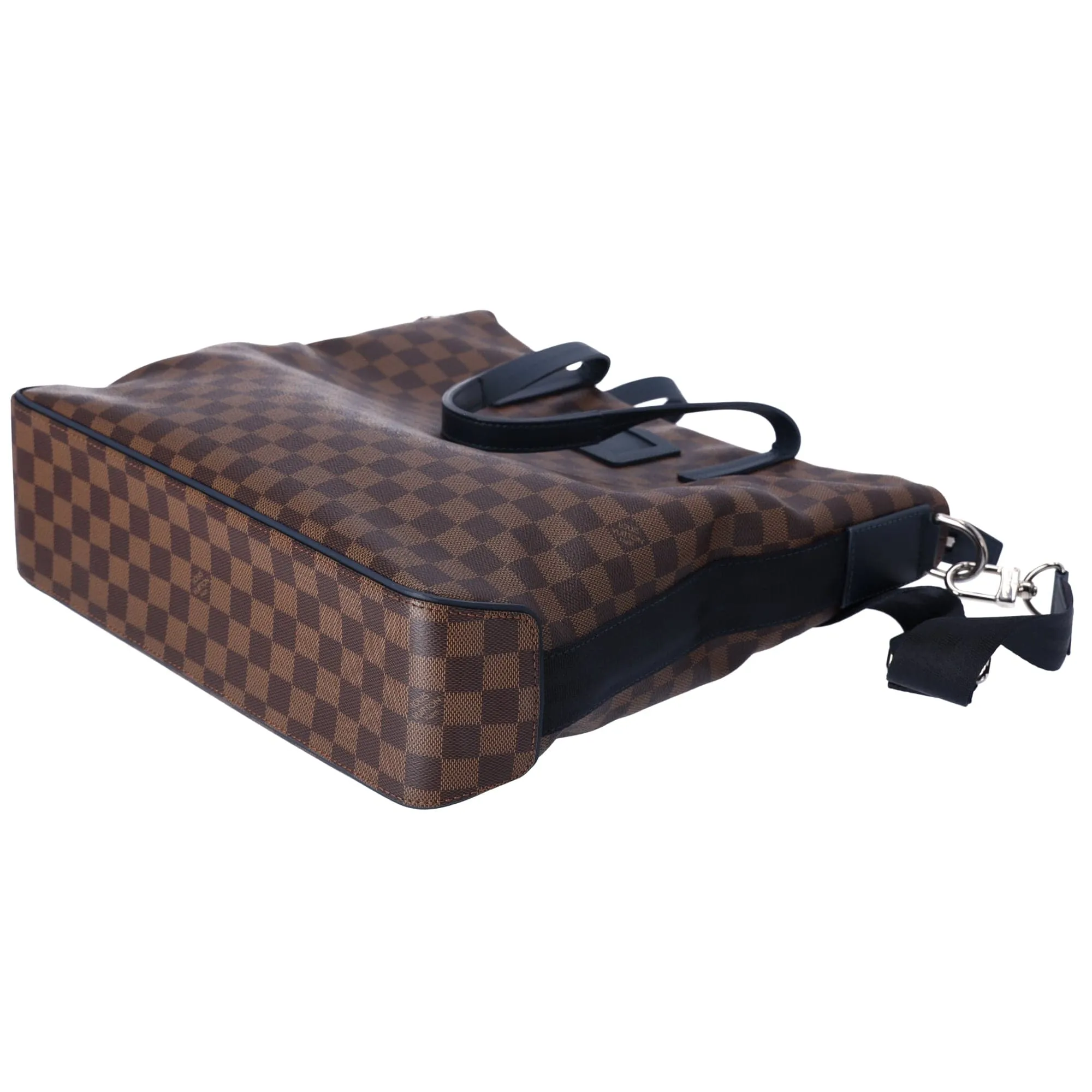 Louis Vuitton Herald Damier Ebene Tote Bag N41255 Blue Canvas