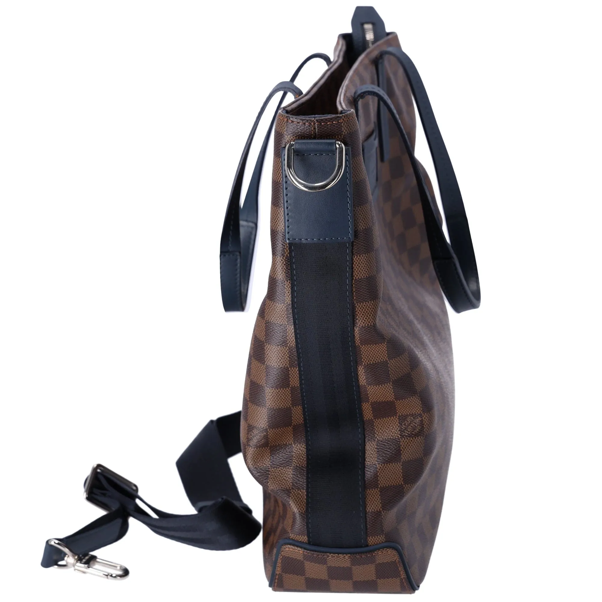 Louis Vuitton Herald Damier Ebene Tote Bag N41255 Blue Canvas