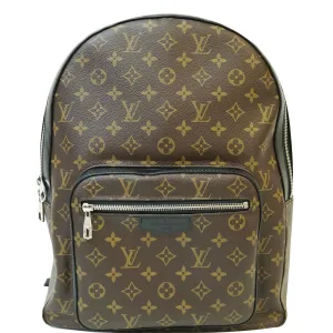 LOUIS VUITTON Josh Monogram Canvas Backpack Bag Brown