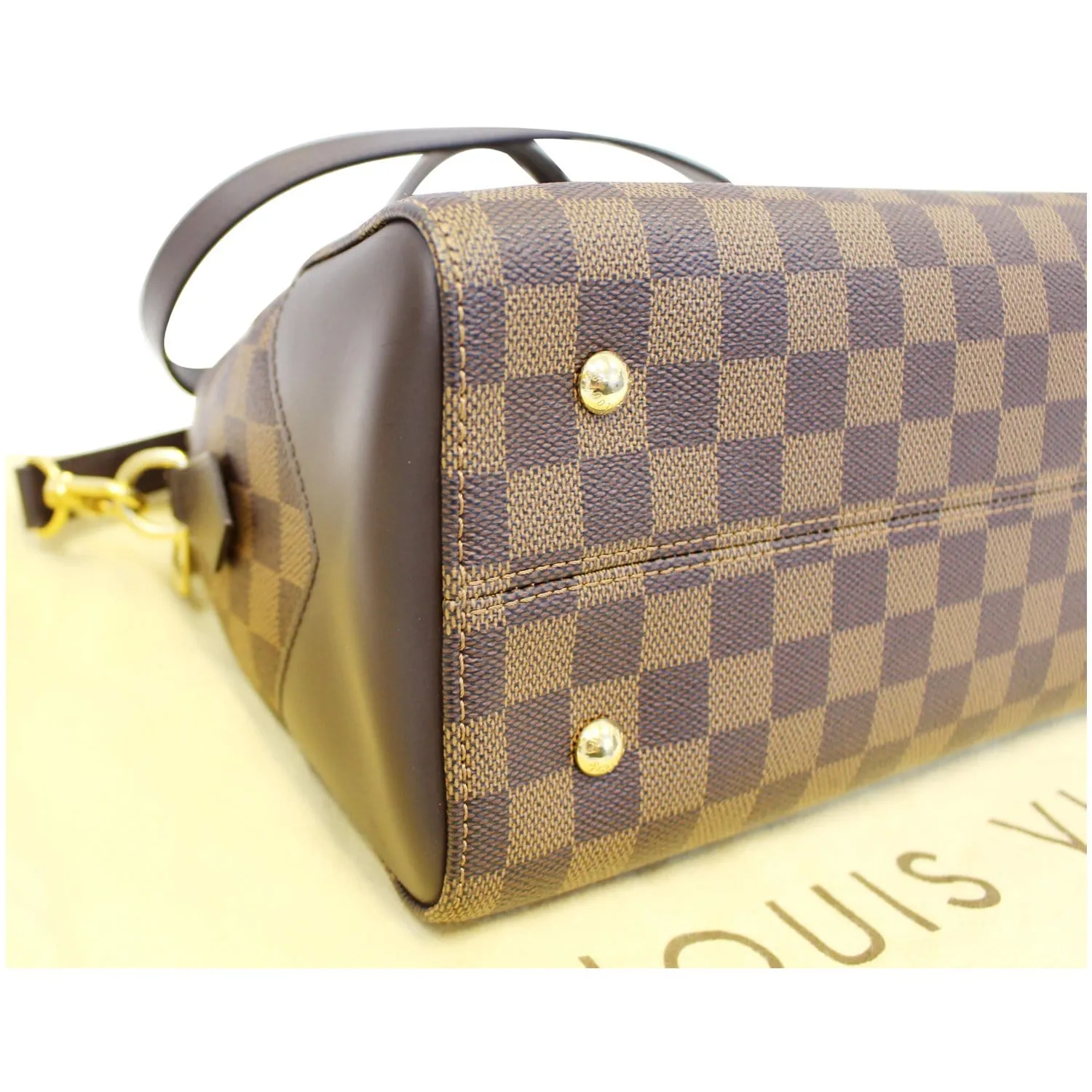 LOUIS VUITTON Kensington Bowling Damier Ebene Shoulder Handbag - Last Call