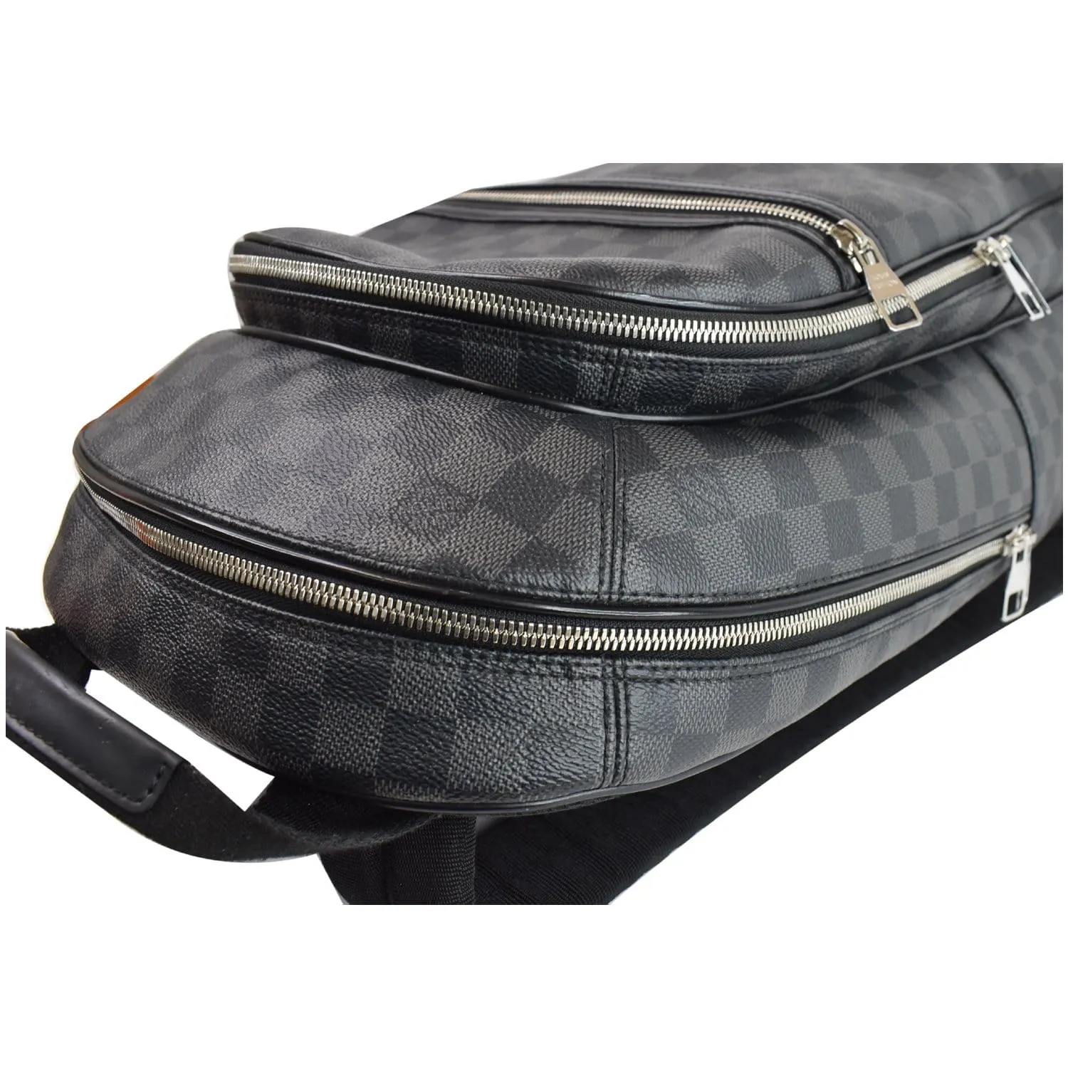 LOUIS VUITTON Michael Damier Graphite Backpack Bag Black