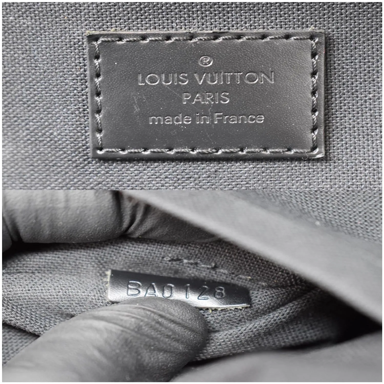 LOUIS VUITTON Michael Damier Graphite Backpack Bag Black