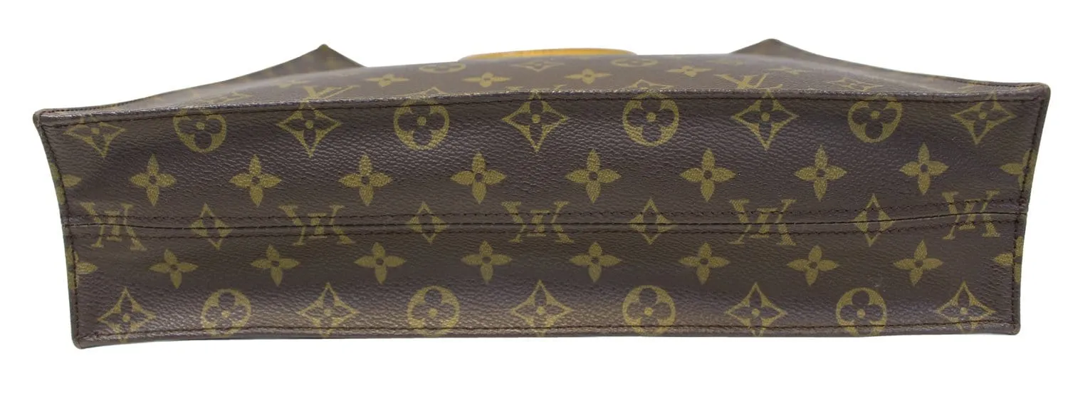 LOUIS VUITTON Monogram Canvas Sac Plat Tote Bag