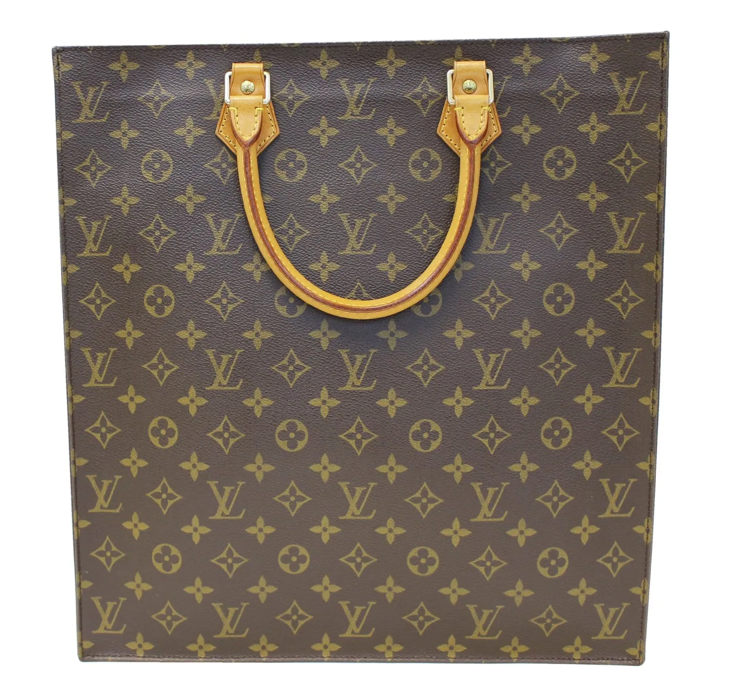 LOUIS VUITTON Monogram Canvas Sac Plat Tote Bag