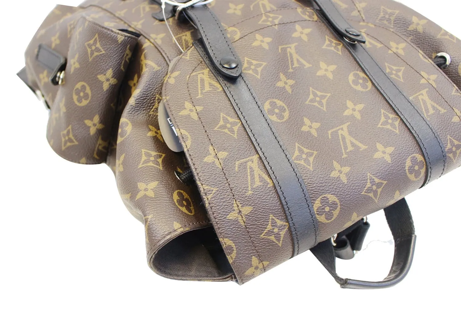LOUIS VUITTON Monogram Macassar Canvas Christopher PM Backpack Bag