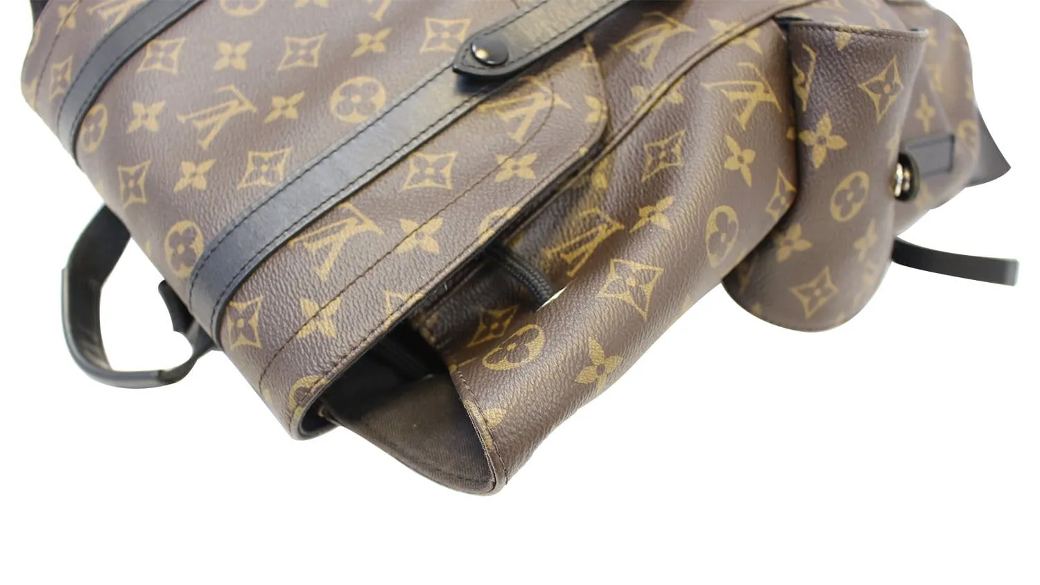 LOUIS VUITTON Monogram Macassar Canvas Christopher PM Backpack Bag