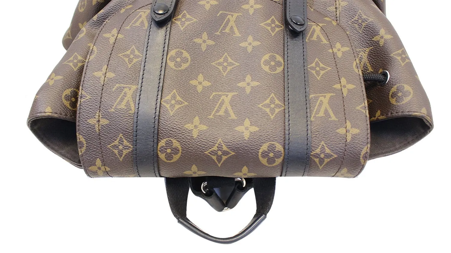 LOUIS VUITTON Monogram Macassar Canvas Christopher PM Backpack Bag