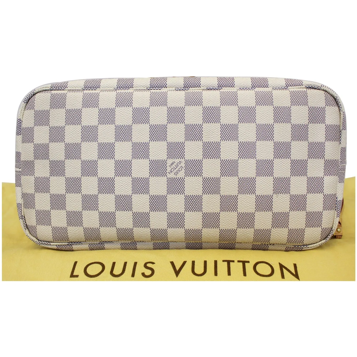 LOUIS VUITTON Neverfull MM Damier Azur Tote Shoulder Bag