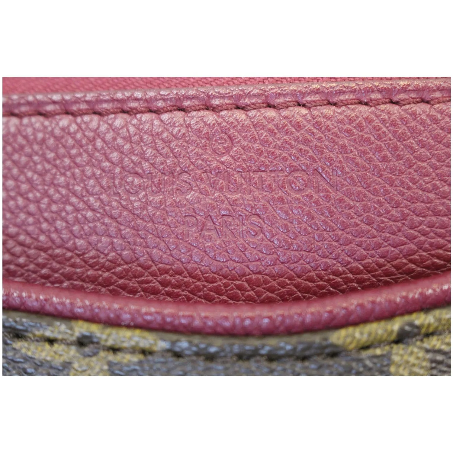 LOUIS VUITTON Pallas Monogram Canvas 2Way Shoulder Bag Brown