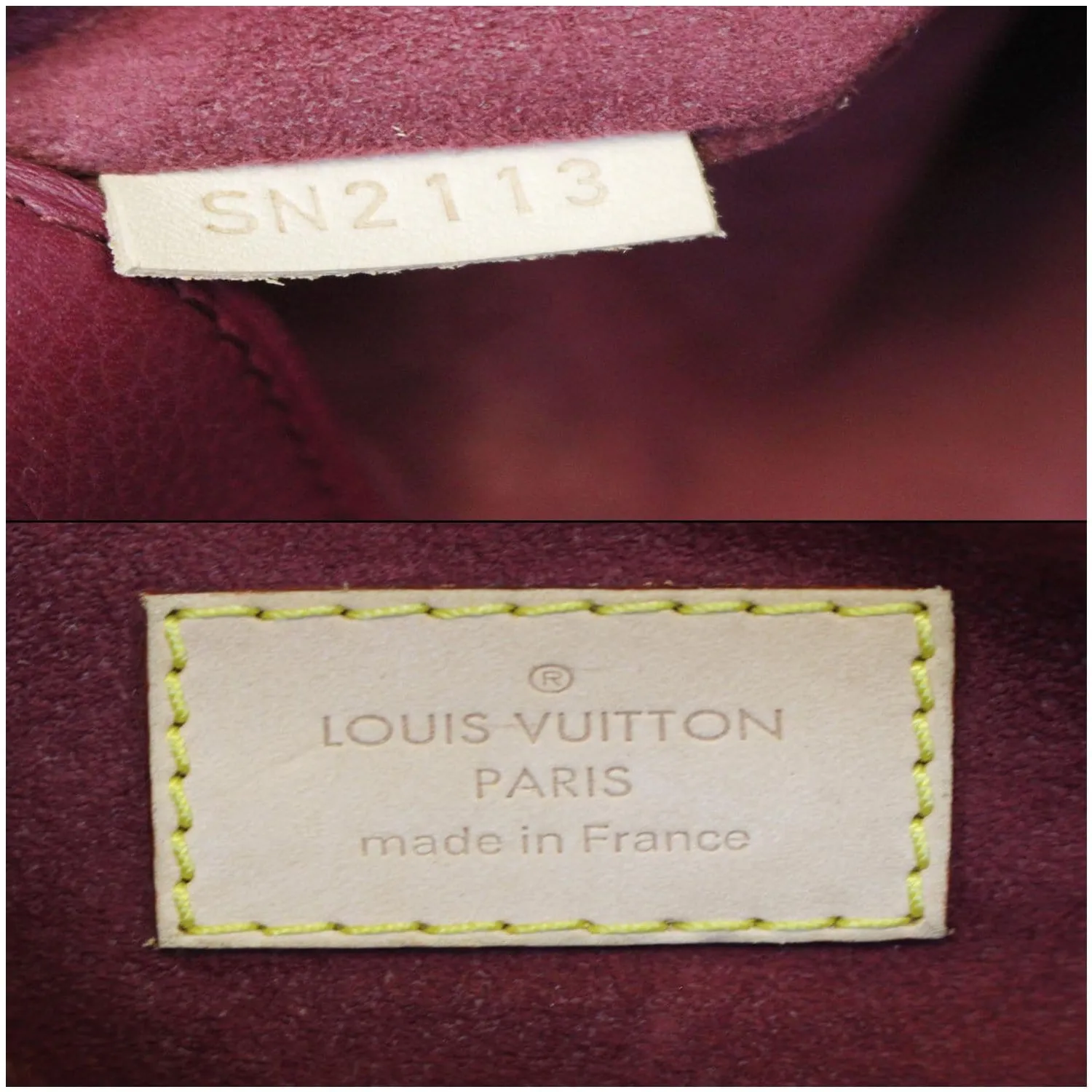 LOUIS VUITTON Pallas Monogram Canvas 2Way Shoulder Bag Brown