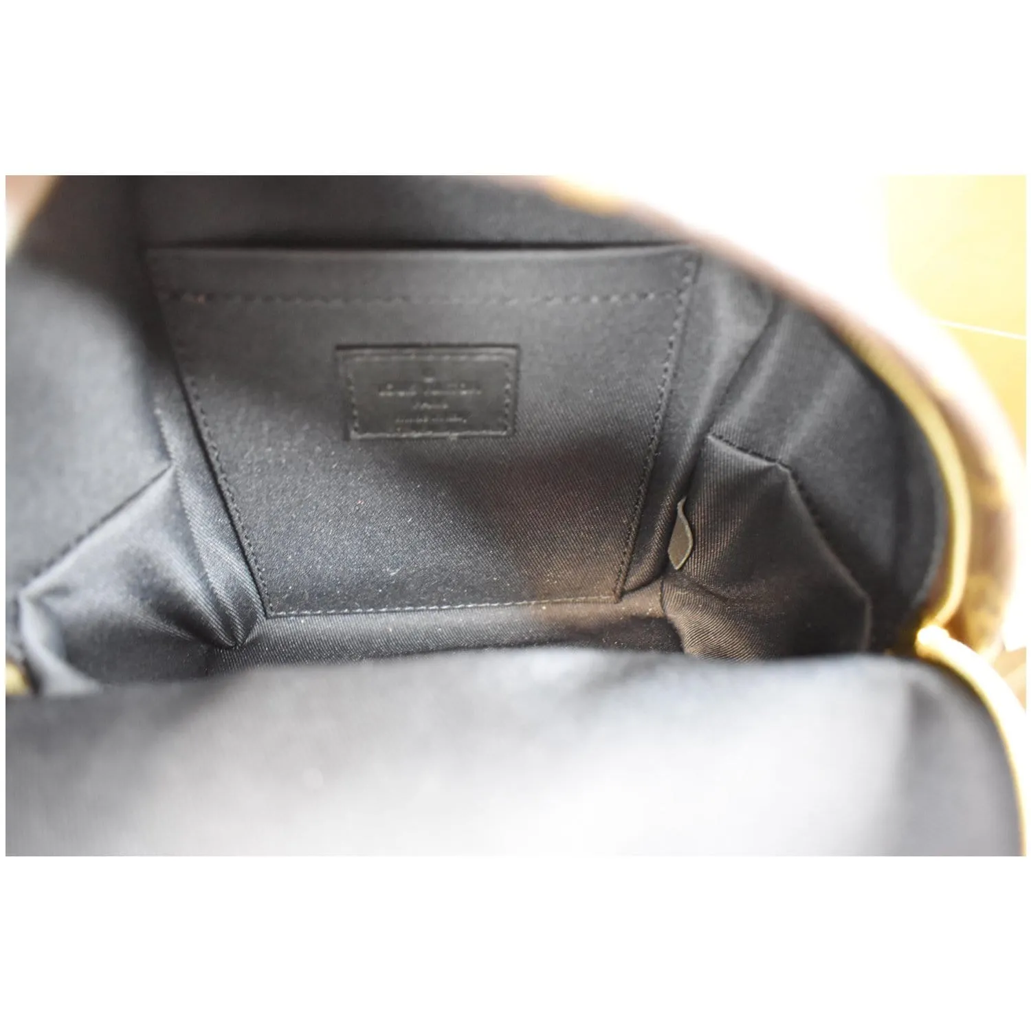 LOUIS VUITTON  Palm Springs Mini Monogram Canvas Backpack Brown