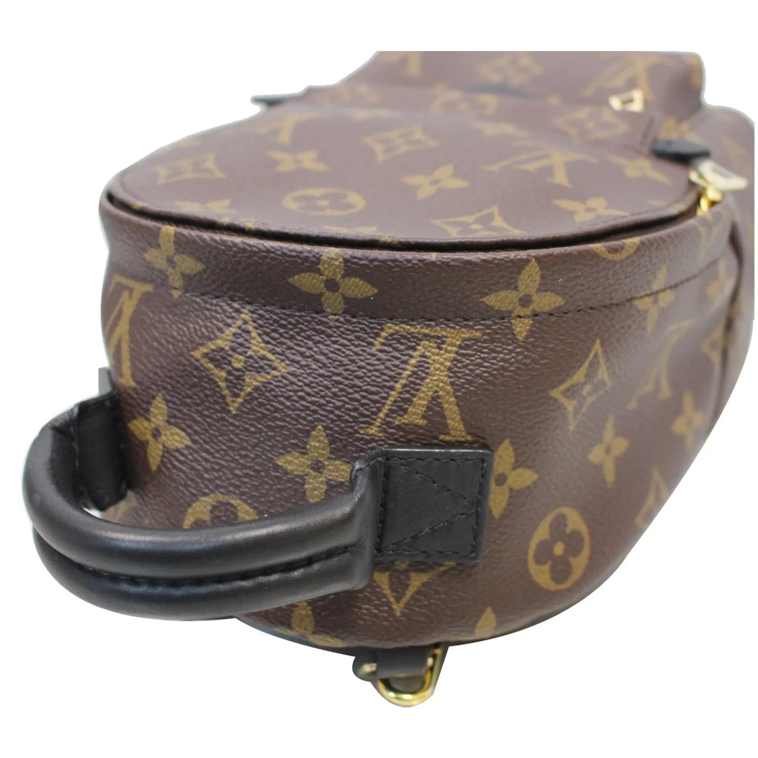 LOUIS VUITTON Palm Springs Mini Monogram Canvas Backpack Brown