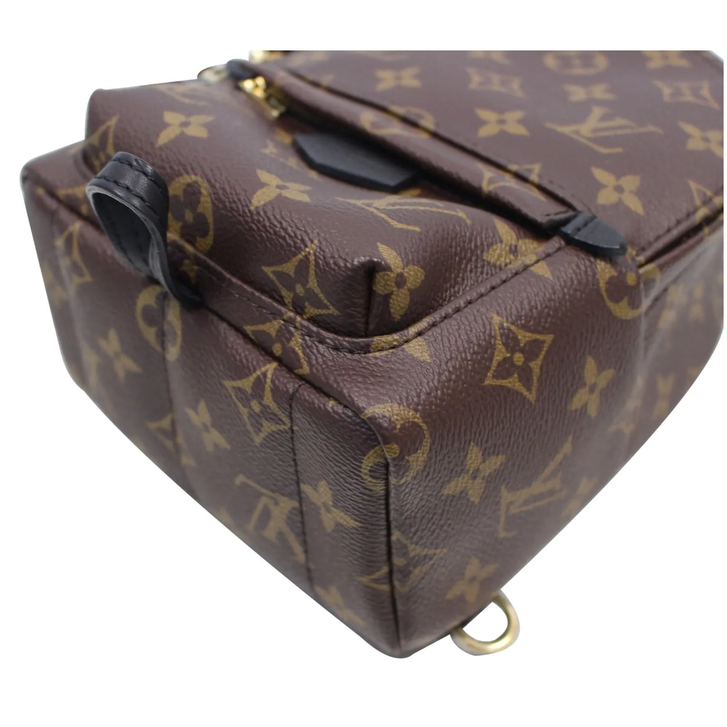 LOUIS VUITTON Palm Springs Mini Monogram Canvas Backpack Brown
