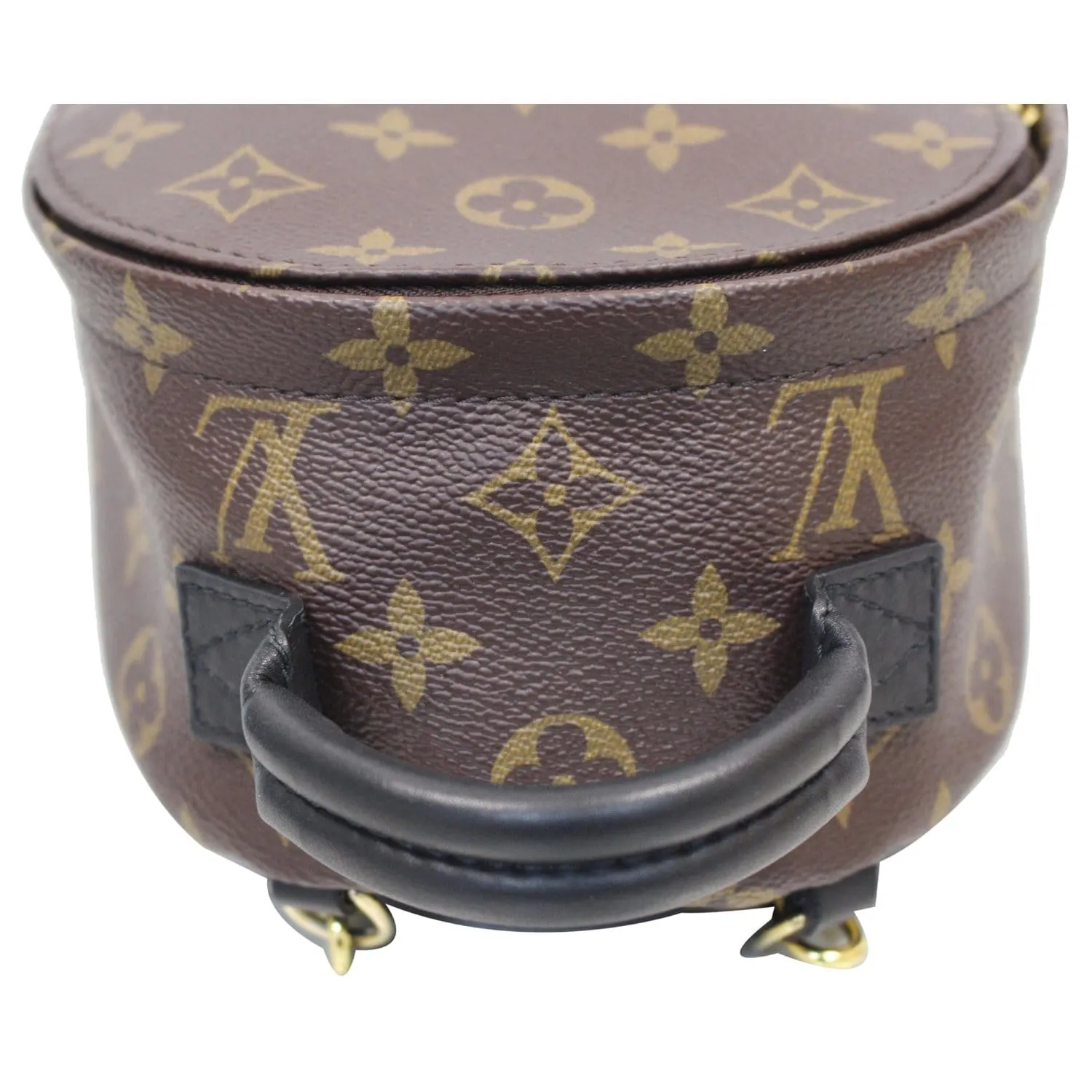 LOUIS VUITTON Palm Springs Mini Monogram Canvas Backpack Brown