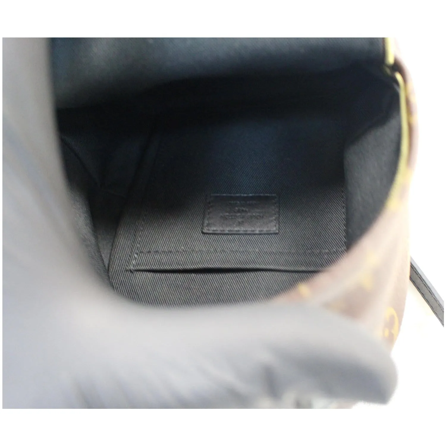 LOUIS VUITTON Palm Springs Mini Monogram Canvas Backpack Brown