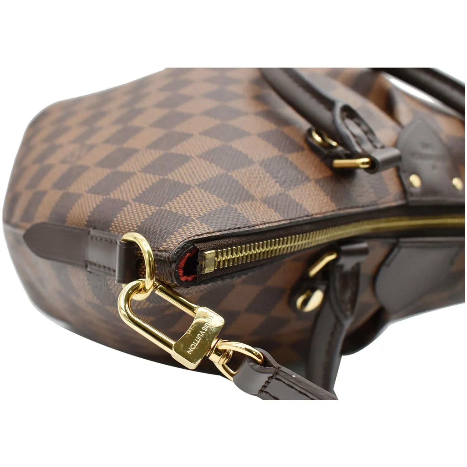 LOUIS VUITTON Siena MM Damier Ebene Shoulder Bag Brown