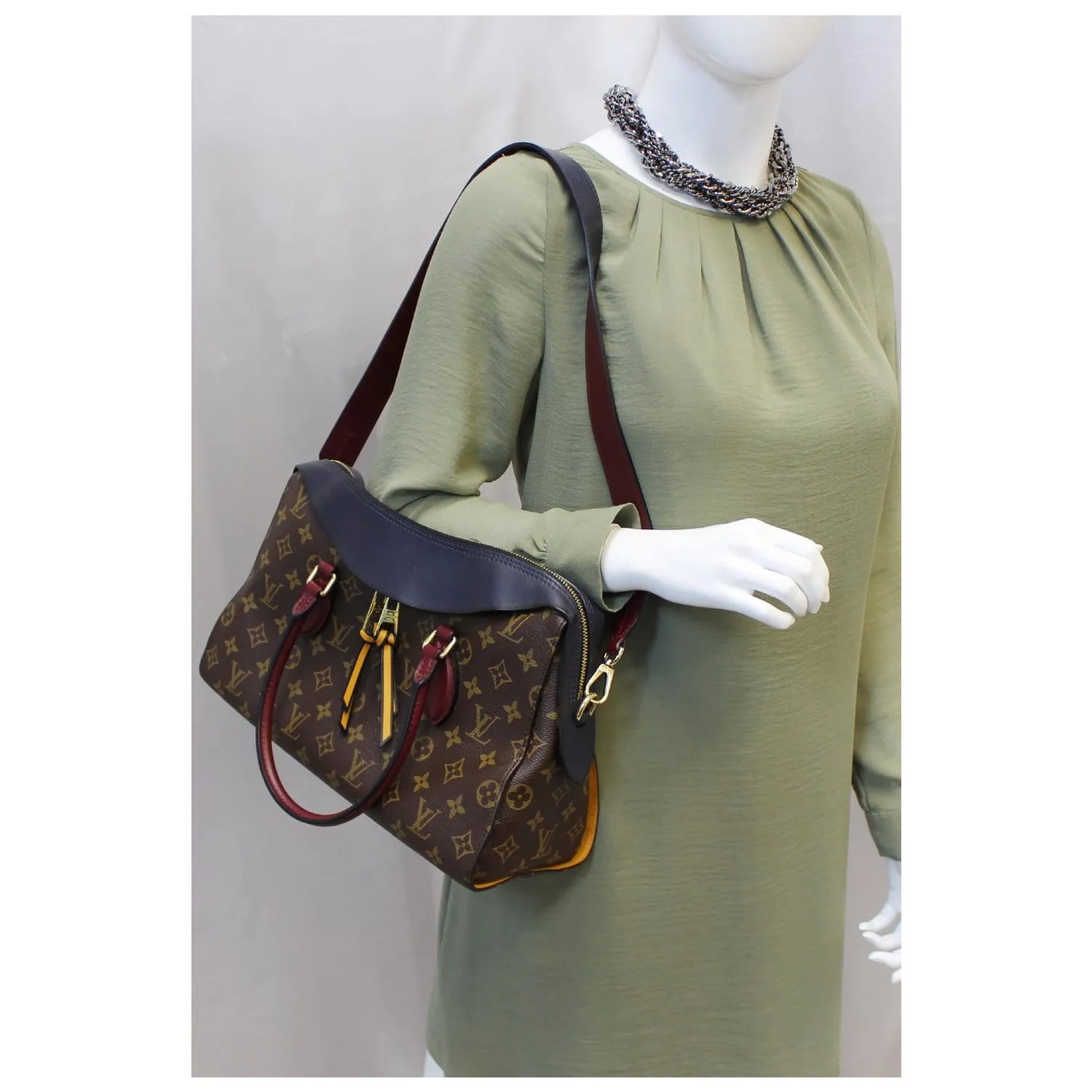LOUIS VUITTON Tuileries Monogram Canvas Tote Shoulder Bag