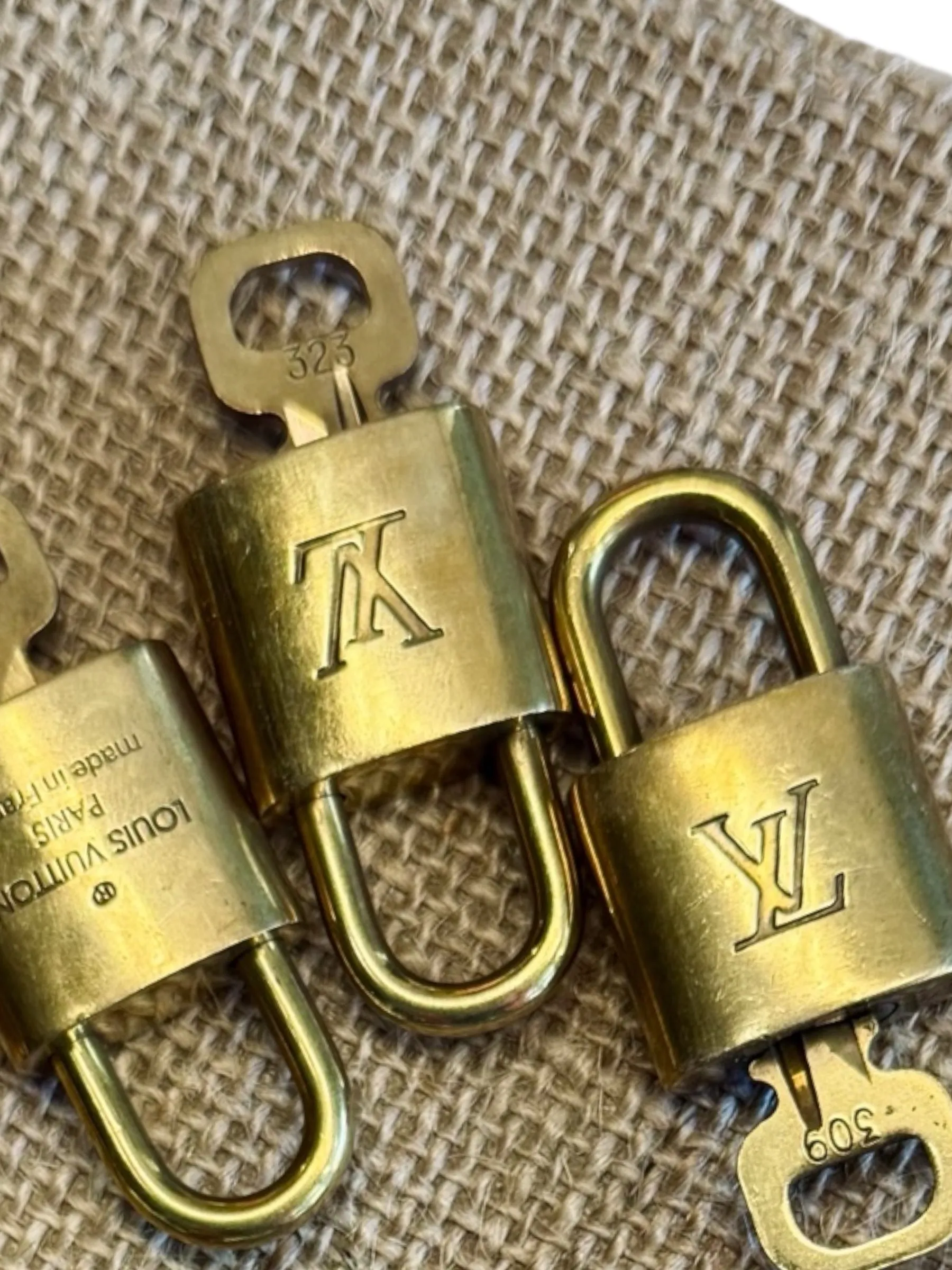 Louis Vuitton Vintage Lock and Numbered Key