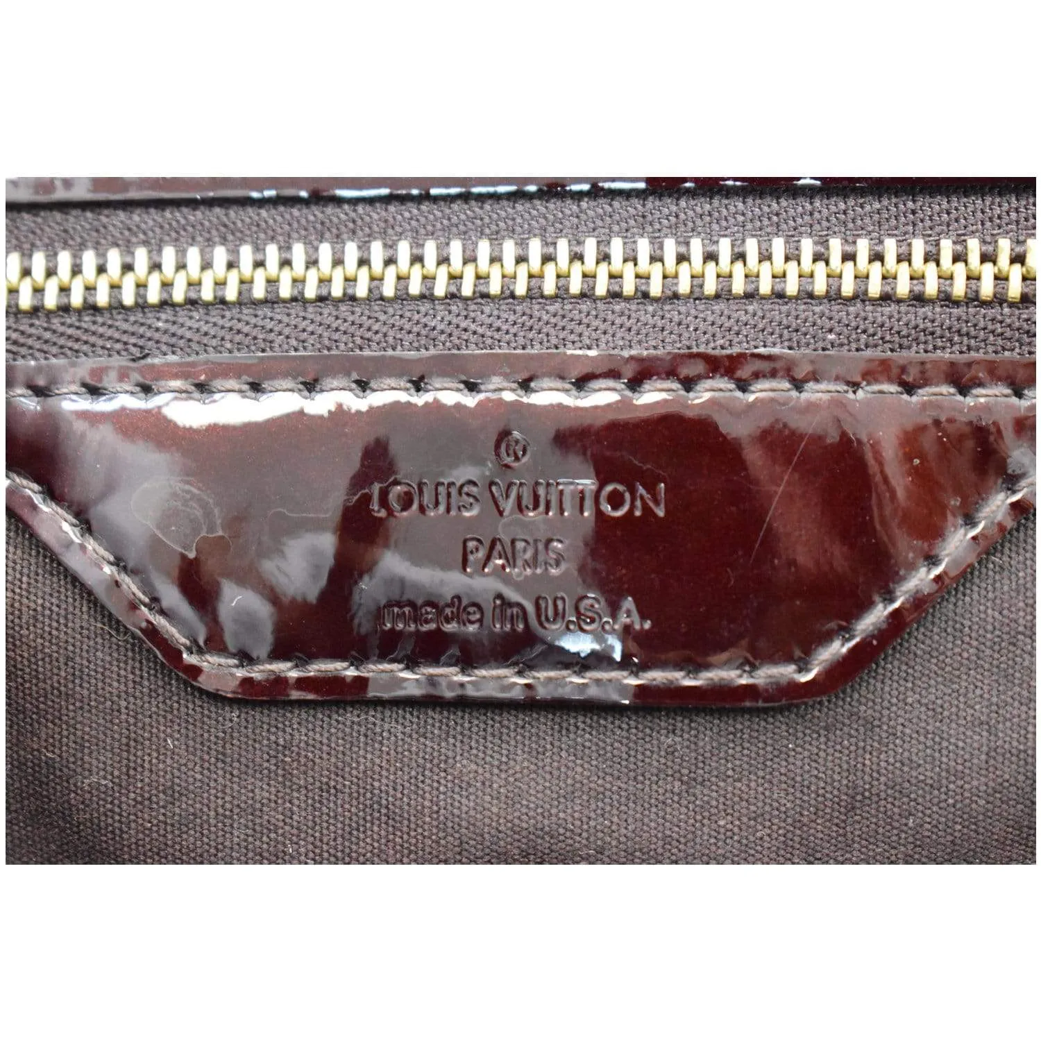 LOUIS VUITTON Wilshire MM Vernis Leather Tote Bag Amarante - 15% OFF