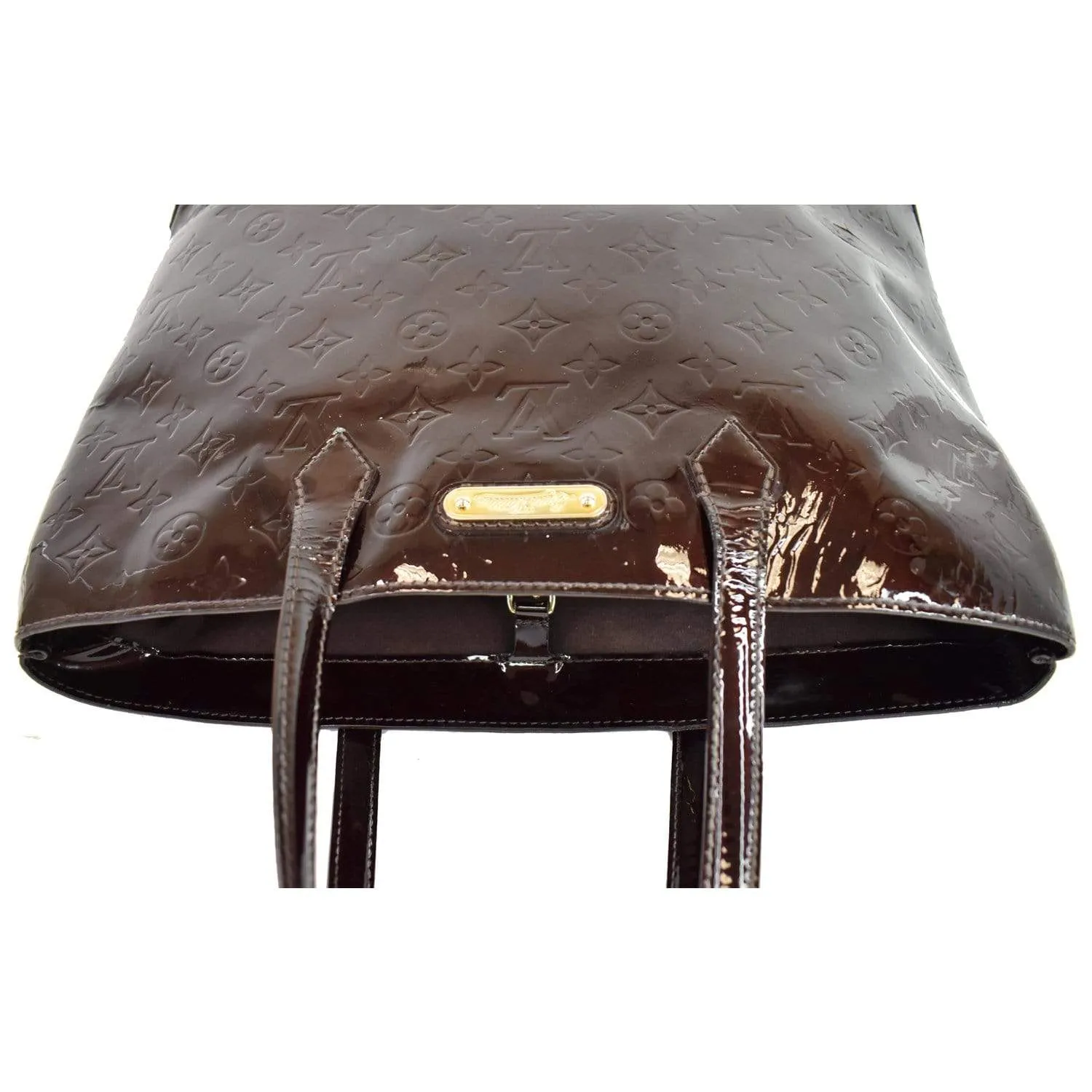 LOUIS VUITTON Wilshire MM Vernis Leather Tote Bag Amarante - 15% OFF