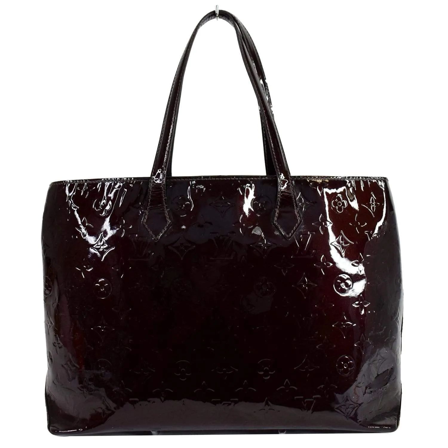 LOUIS VUITTON Wilshire MM Vernis Leather Tote Bag Amarante - 15% OFF