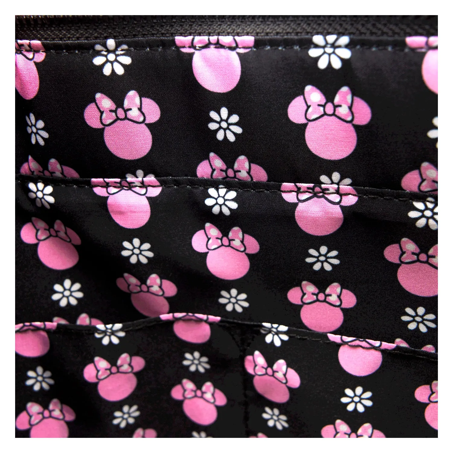 Loungefly Disney Minnie Floral Rock The Dots Tote With Coin Purse
