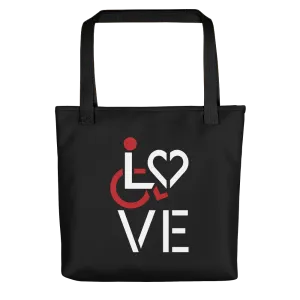 LOVE (for the Special Needs Community) Tote Bag Stacked Design 1 of 3