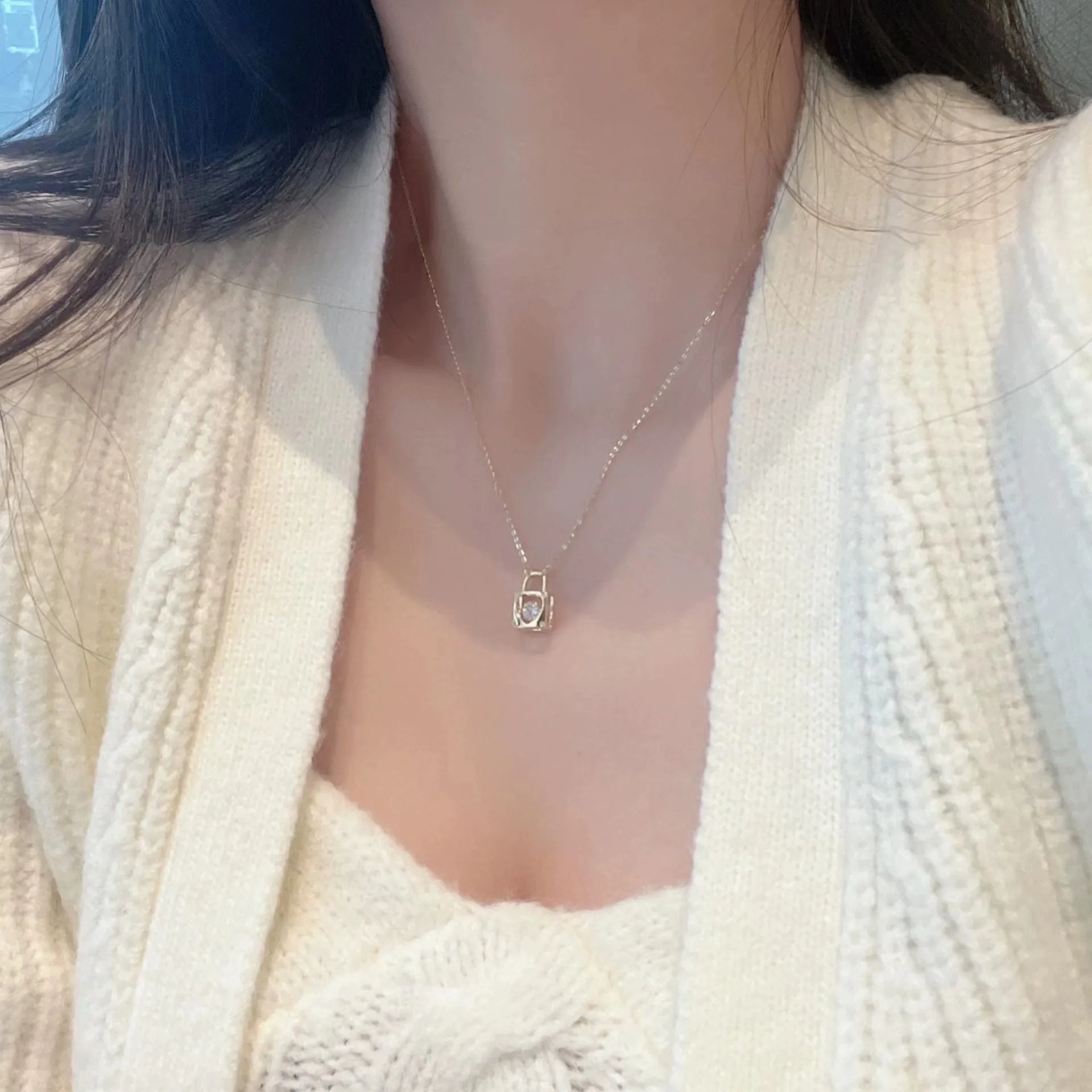 Love Lock Necklace (Solid Silver)