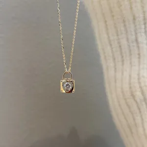 Love Lock Necklace (Solid Silver)