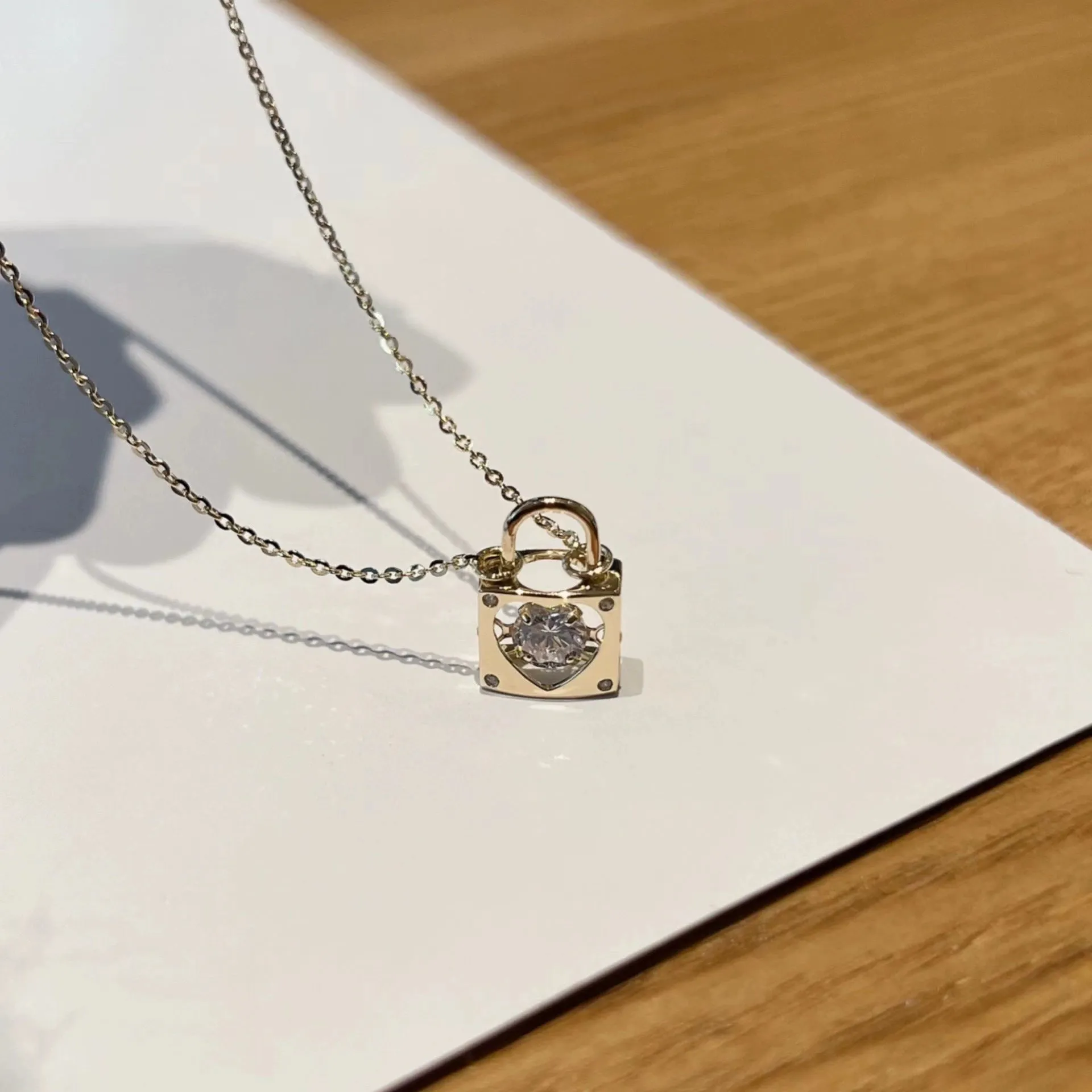Love Lock Necklace (Solid Silver)