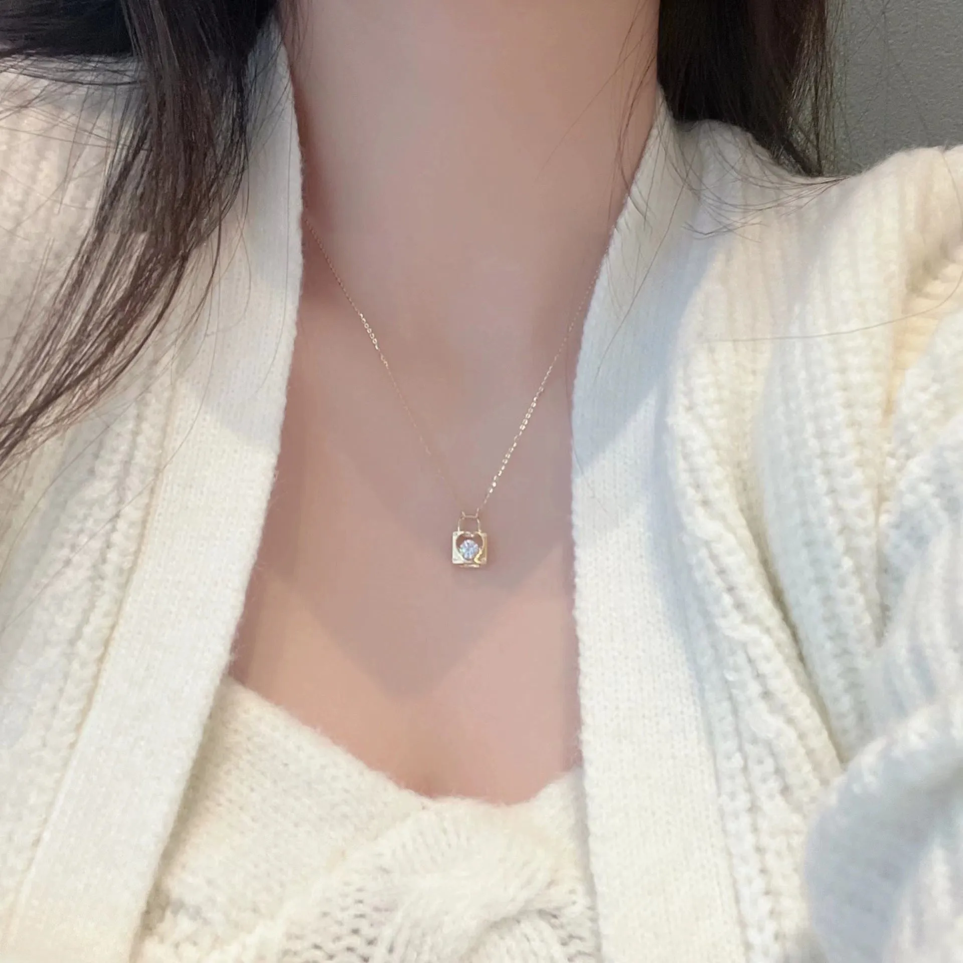 Love Lock Necklace (Solid Silver)