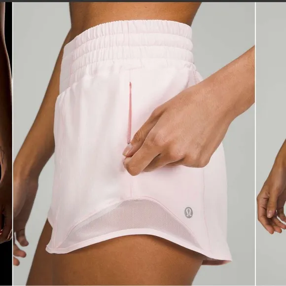 🍓Lululemon Hotty Hot High-Rise Shorts -strawberry milk