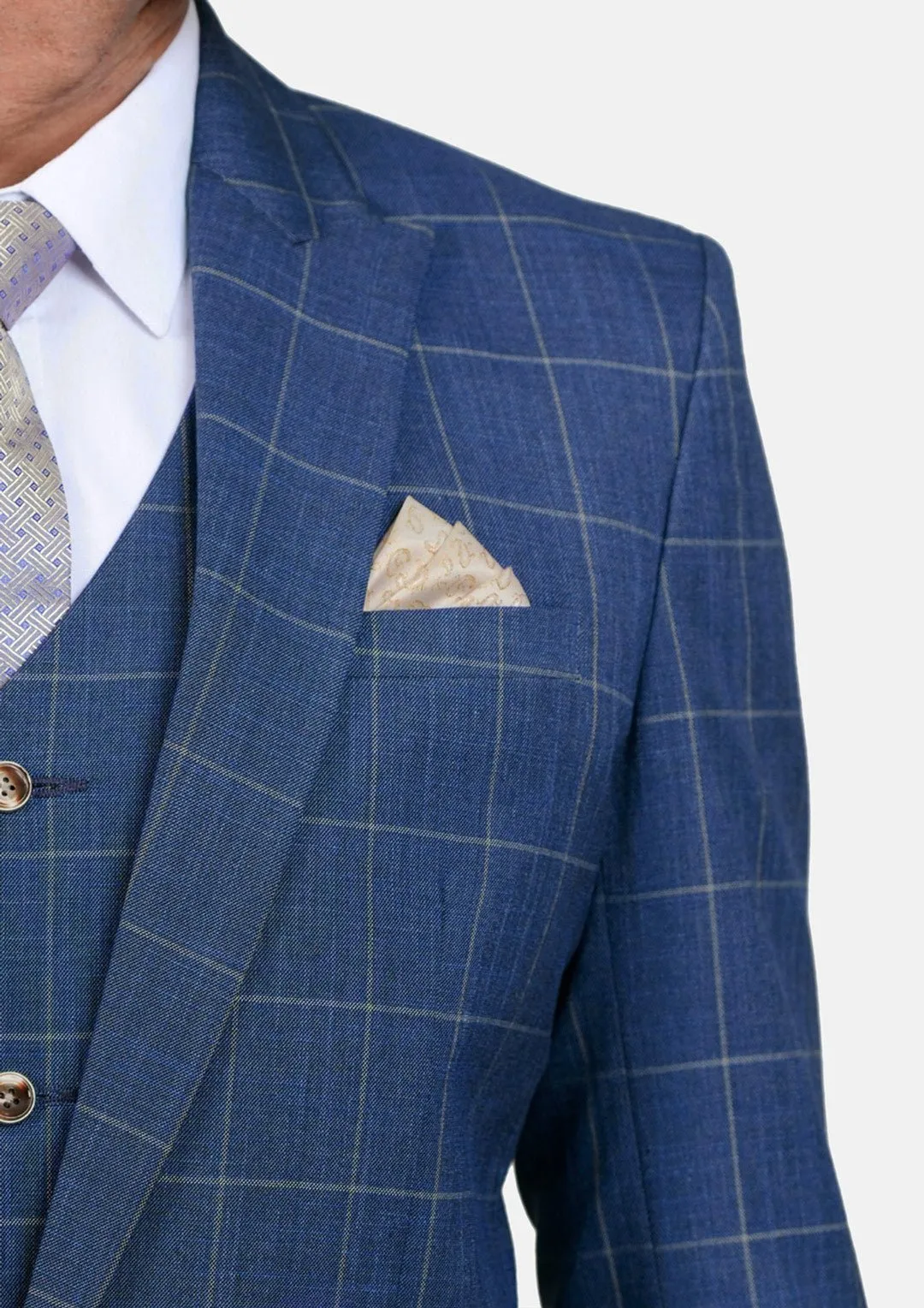 Madison Lapis Blue Windowpane Jacket