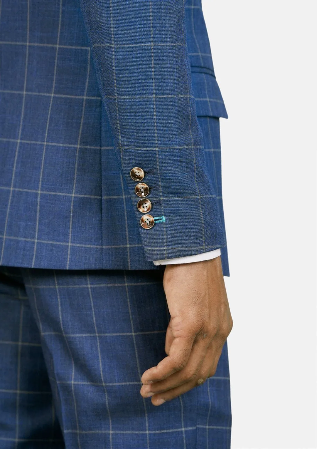 Madison Lapis Blue Windowpane Jacket