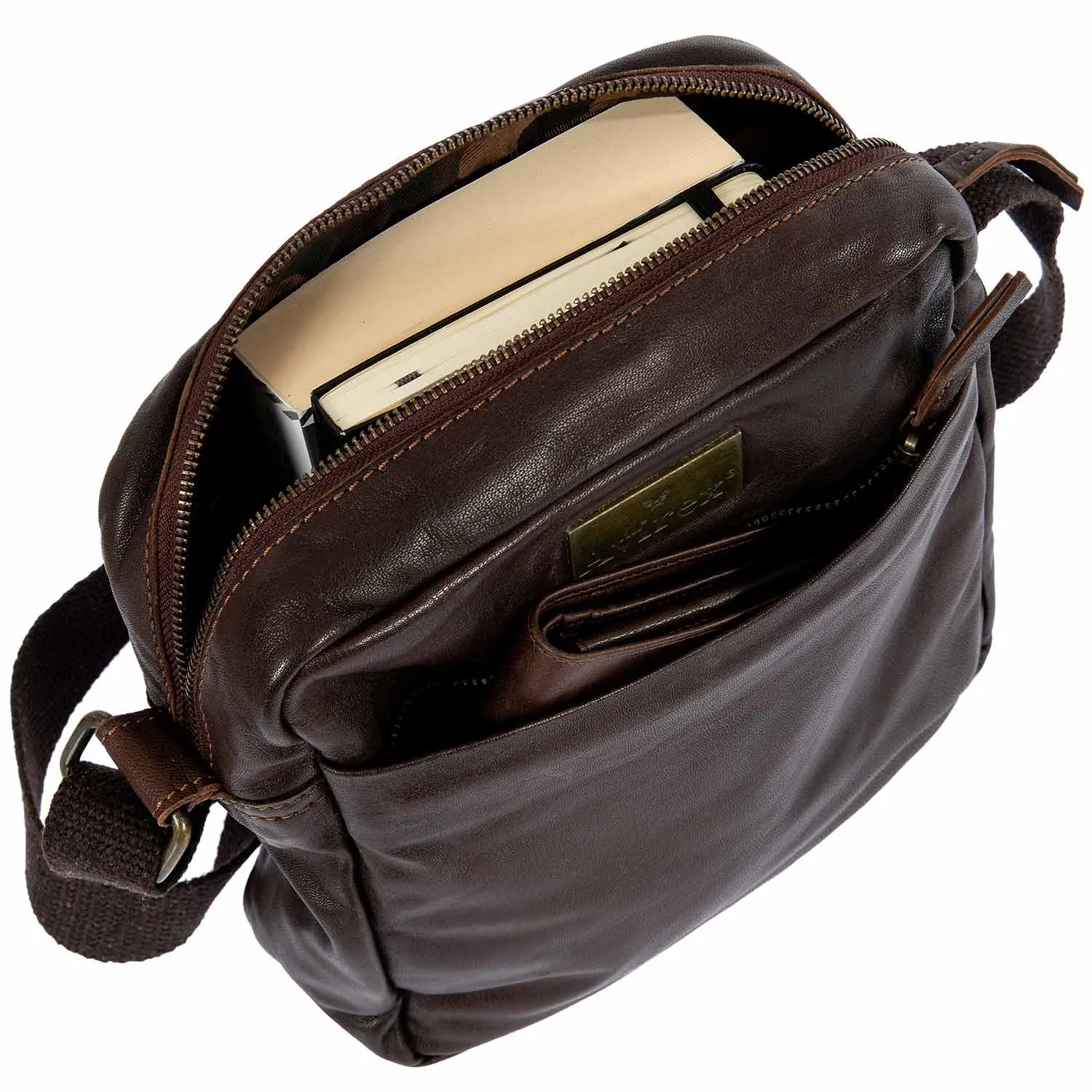 Mayday Leather Crossbody M - Brown (MDY06-900)