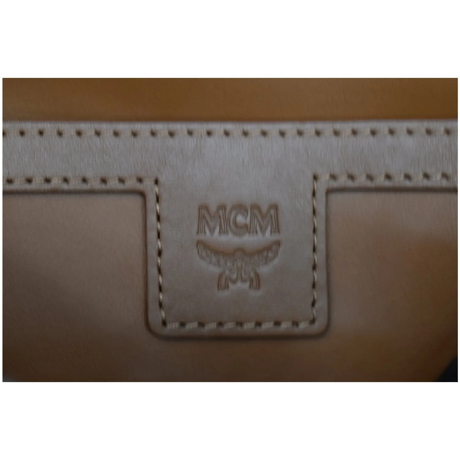 MCM Stark Classic Small Visetos Canvas Backpack Bag Black