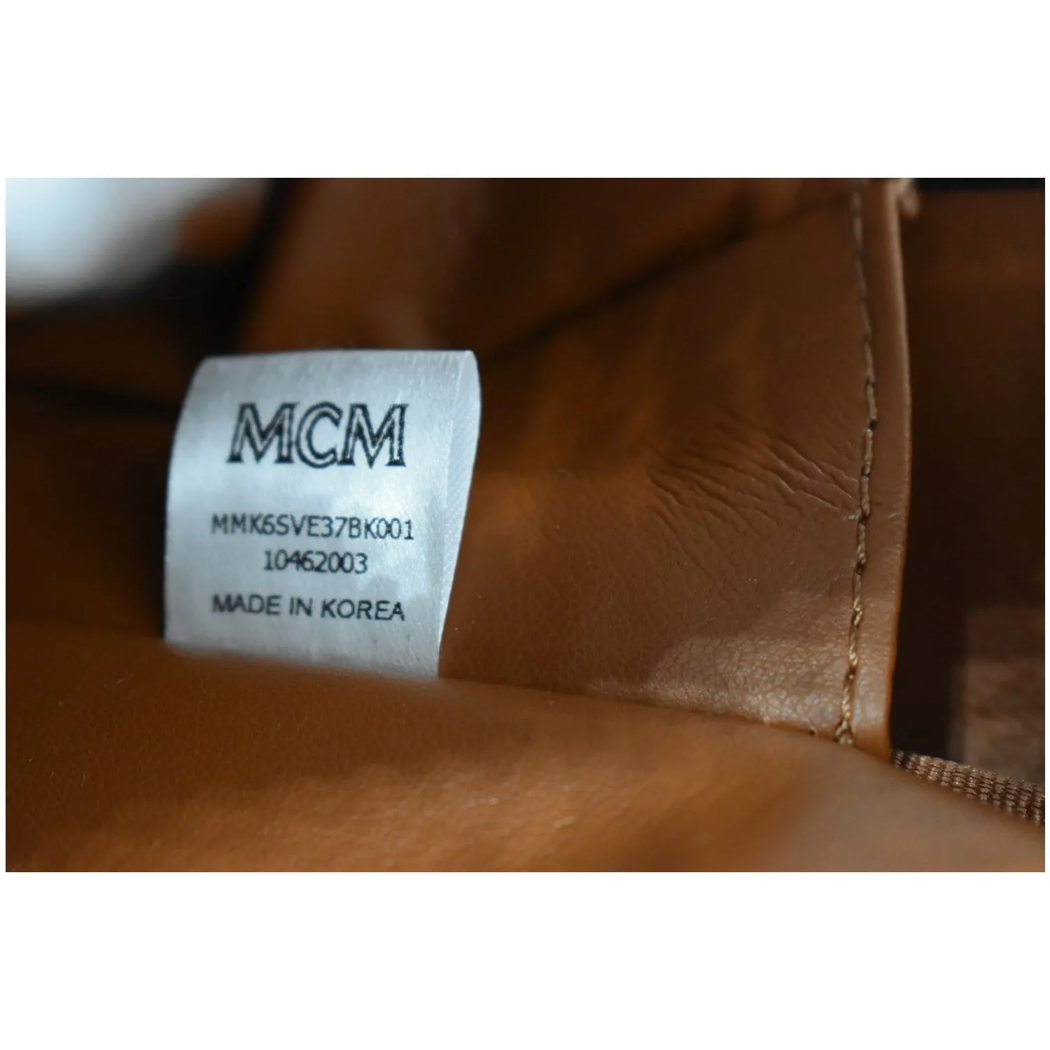 MCM Stark Classic Small Visetos Canvas Backpack Bag Black