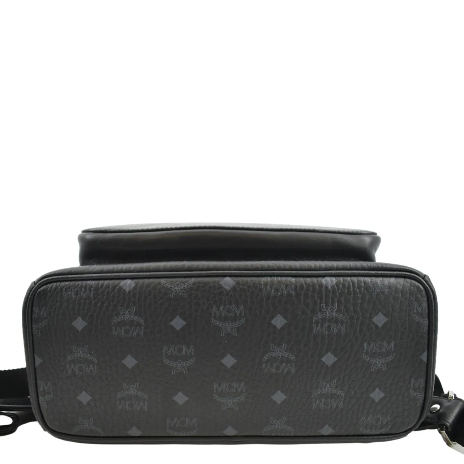 MCM Stark Classic Visetos Canvas Backpack Bag Black