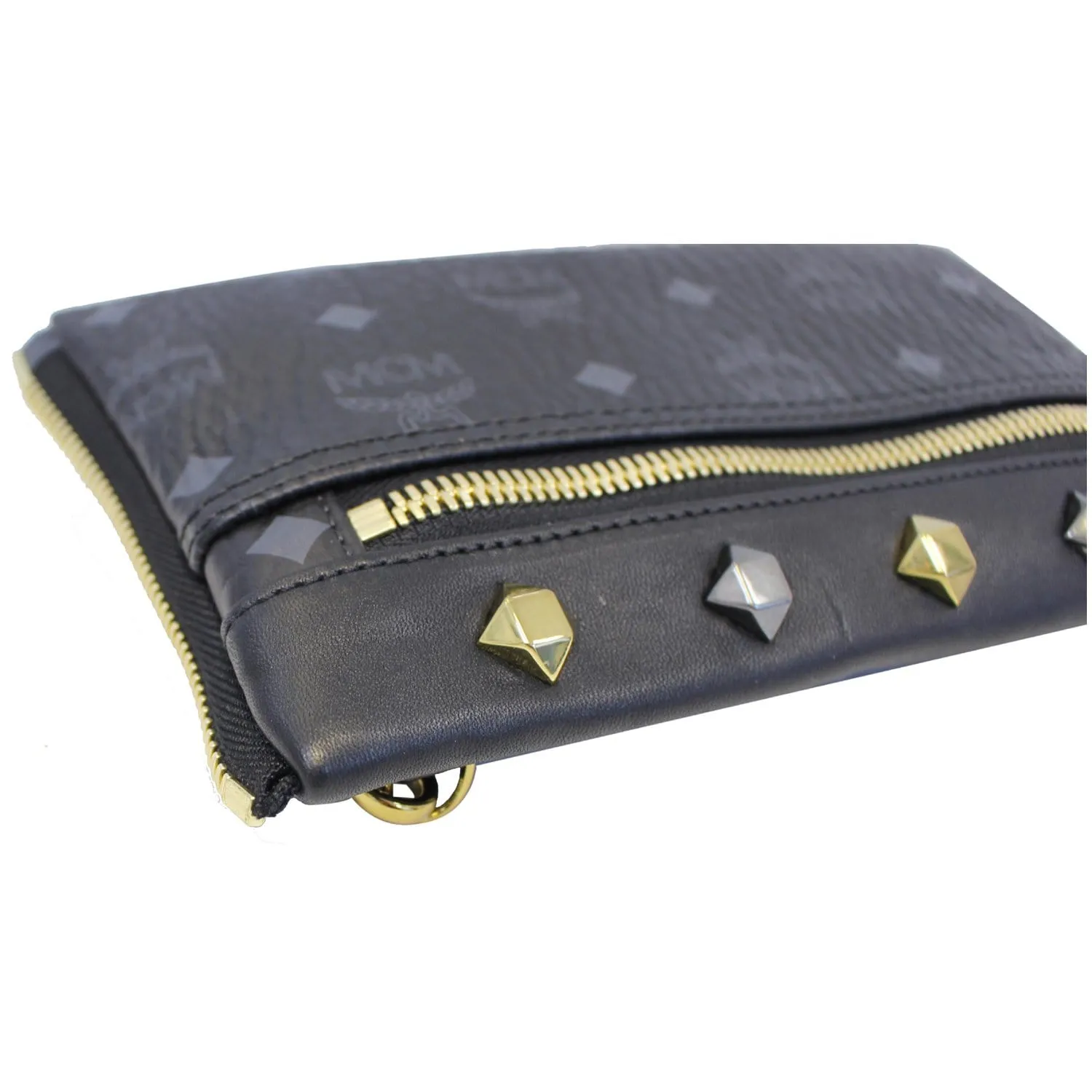 MCM Visetos Crossbody Bag Black