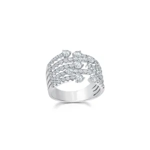 Medium Diamond Cage Ring