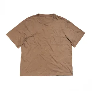 Men's 16 Mountains Upcycled Pocket T-Shirt in Brown (Large)