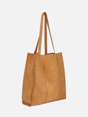 Mibu Deri Tote Çanta - Taba
