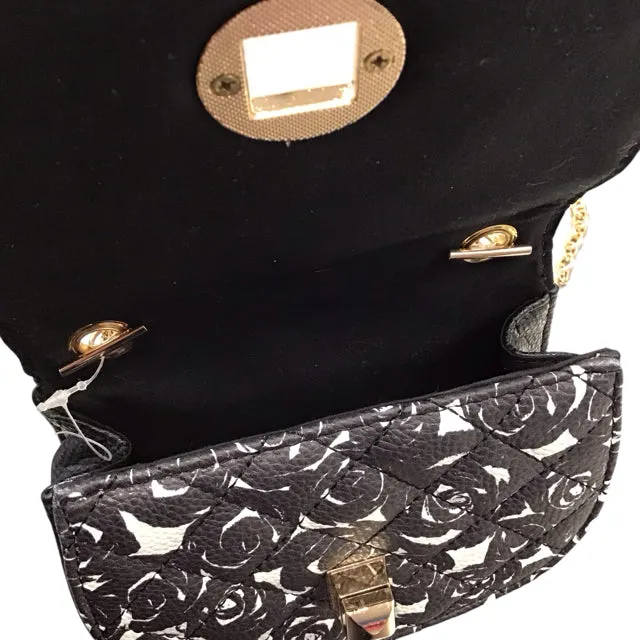 Minicci NWT Black Print Crossbody Bag