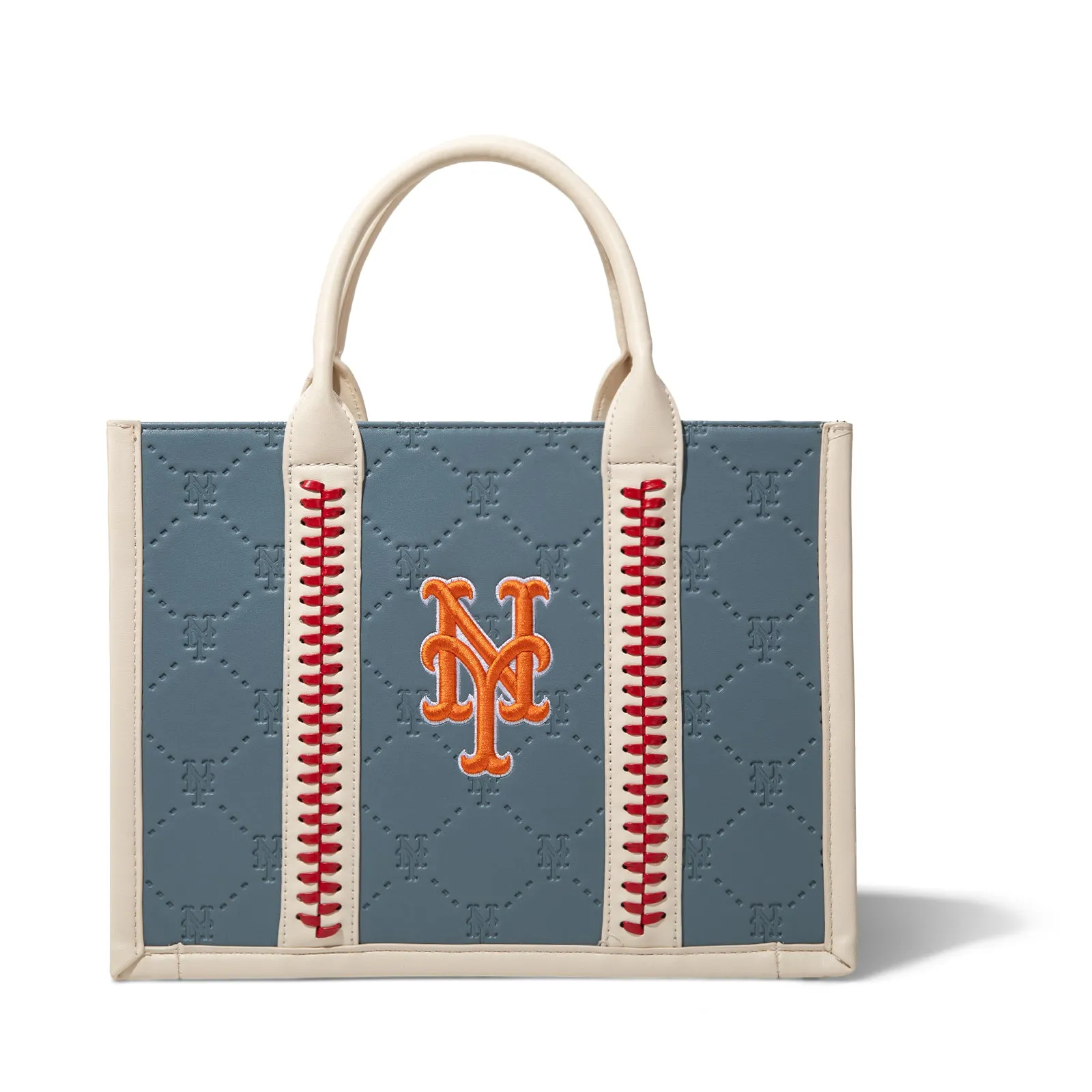 MLB-MT100-100  MLB New York Mets Team Whipstitch Tote/Crossbody