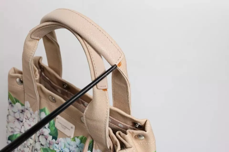 Multicolor Floral Canvas TANIA Top Handle Tote Bag
